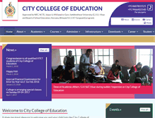 Tablet Screenshot of citygroupofcolleges.com